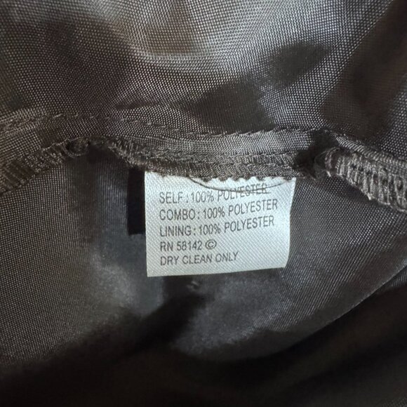 Vintage Womens Y2K Brown Babydoll Halter Neck Dress Size 8 Fairy Whimsical - Picture 8 of 8